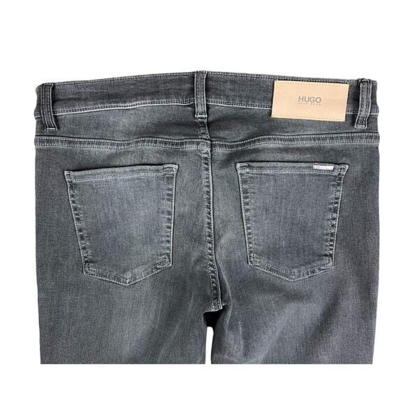 HUGO Hugo Boss Jeans  Women's Size 26  Low Rise Skinny w Zip Ankle  Gray Denim - Picture 4 of 11